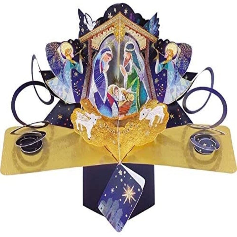 image 1 of Pop Up Greeting Card Christmas Nativity Game