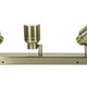 image 3 of ValueLights Benton Antique Brass IP44 Bathroom Ceiling Light & Bulb Gold