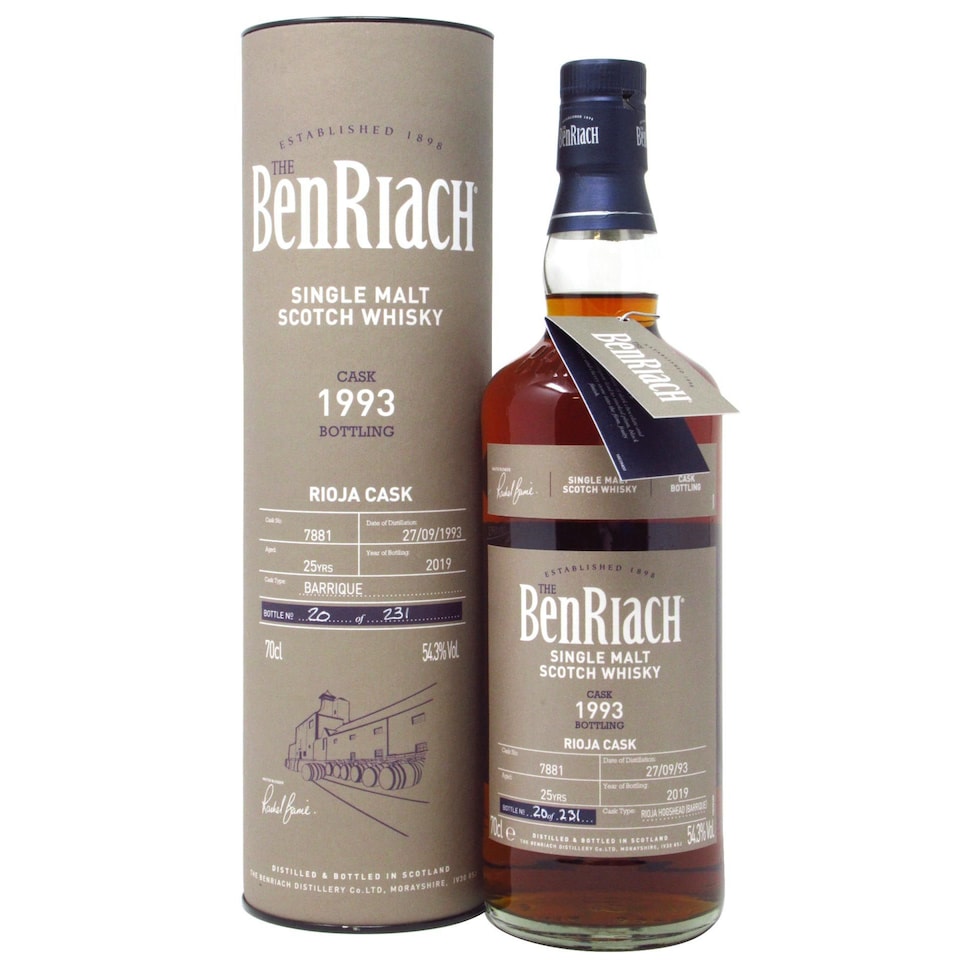 Benriach - Single Cask No. 7881 1993 25 year old Whisky