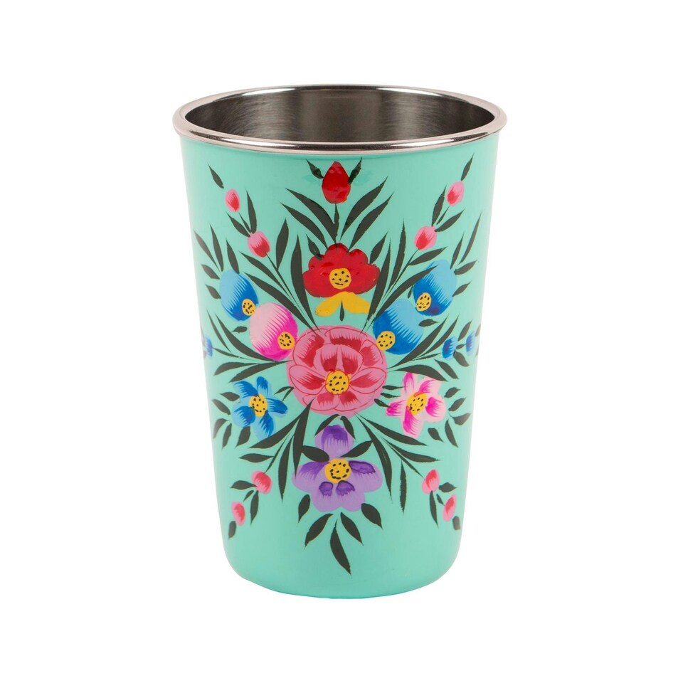 image 1 of BillyCan Picnic Tumblers - 400ml  - Mint Pansy  - Pack of 6 Green