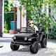image 2 of HOMCOM Kids Electric Ride On Car 12V Off Road Toy with Parental Remote Control 2 Motors Horn Lights Suspension Wheels for 3-6 Years Old Black