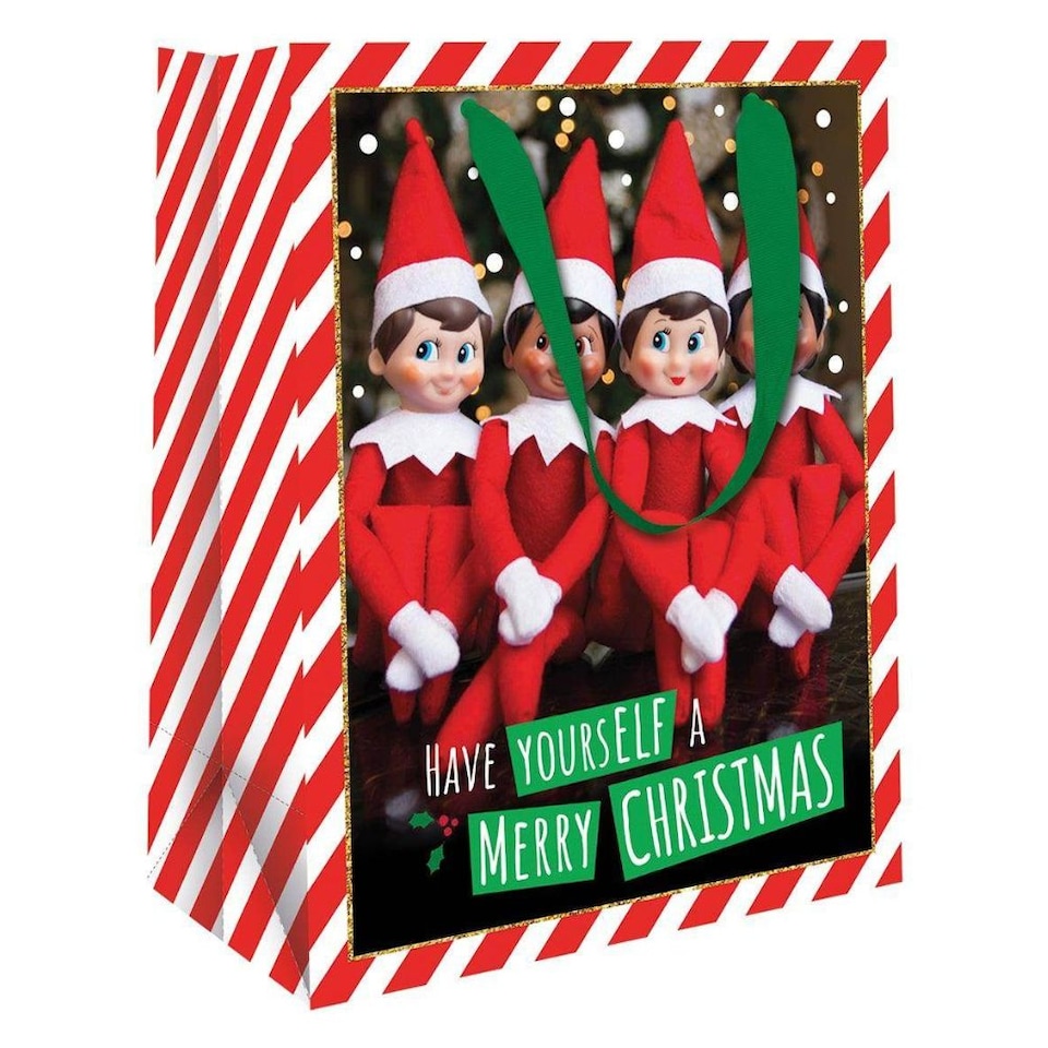 image 1 of The Elf On The Shelf Christmas Medium Gift Bag