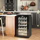 image 2 of 24 Bottles Wine Fridge with Glass Door Digital Touch Screen Control LED Light