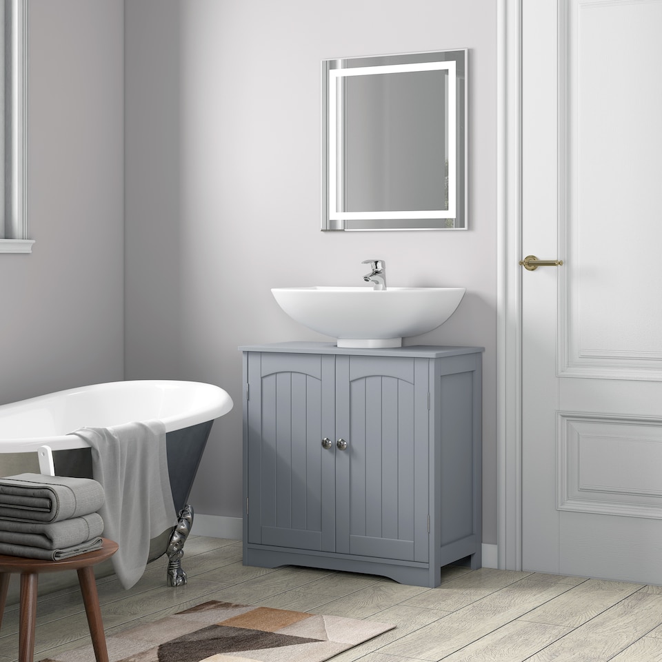 image 1 of MCC Direct Under Sink Bathroom Cabinet with Shelf Freestanding Storage Unit Colorado