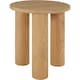 image 1 of Side Table Sisi - round, solid wood legs, rustic look Brown | Light Oak