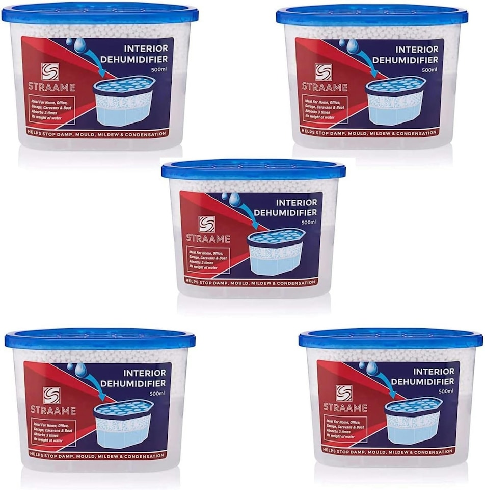 image 1 of Straame Interior Dehumidifier, Long-Lasting, Perfect for Any Room, (Set of 5)