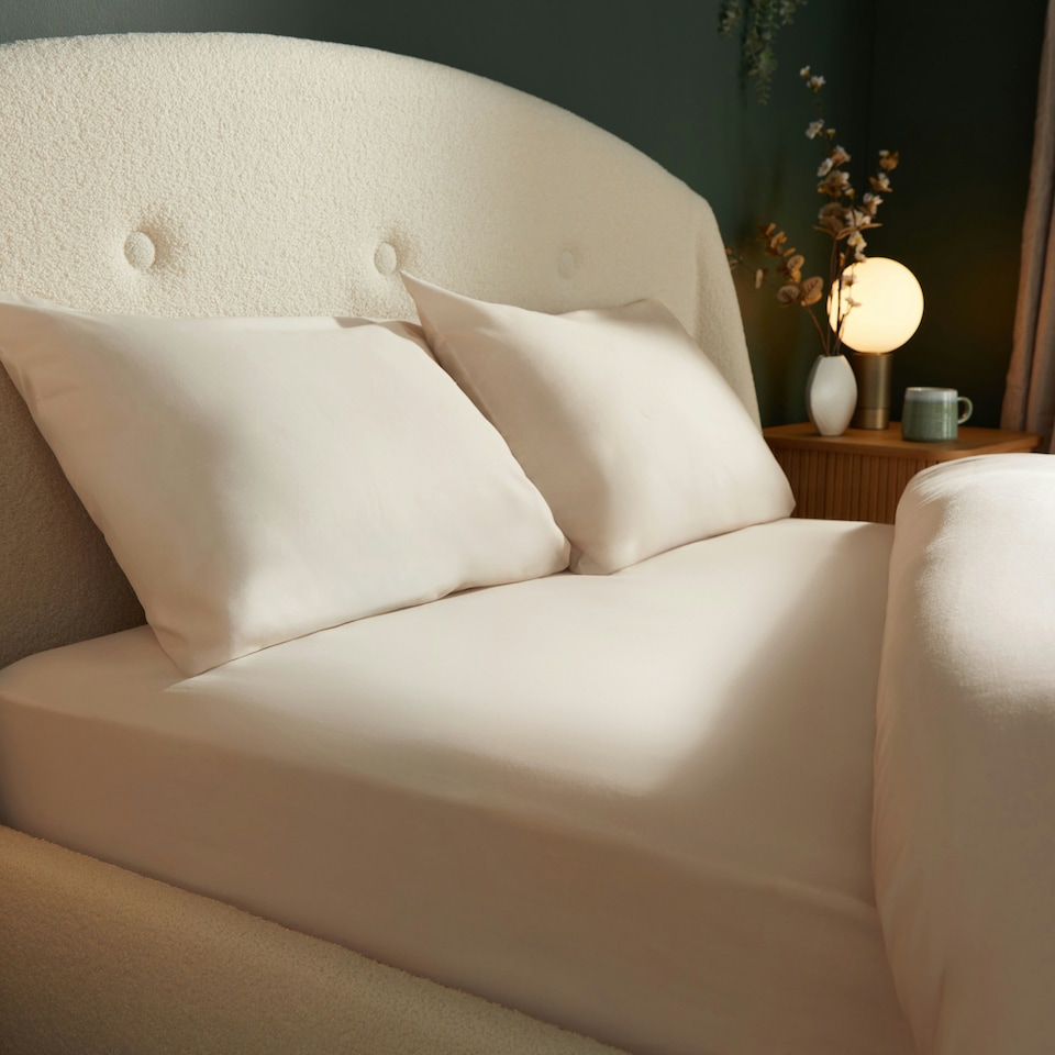 image 1 of Silentnight 100% Brushed Cotton Fitted Sheet Grey | Double