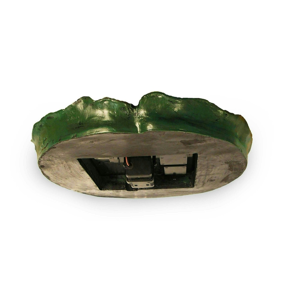 image 1 of Primrose Floating Lily Pad Solar Water Fountain with Lights & Remote 36cm