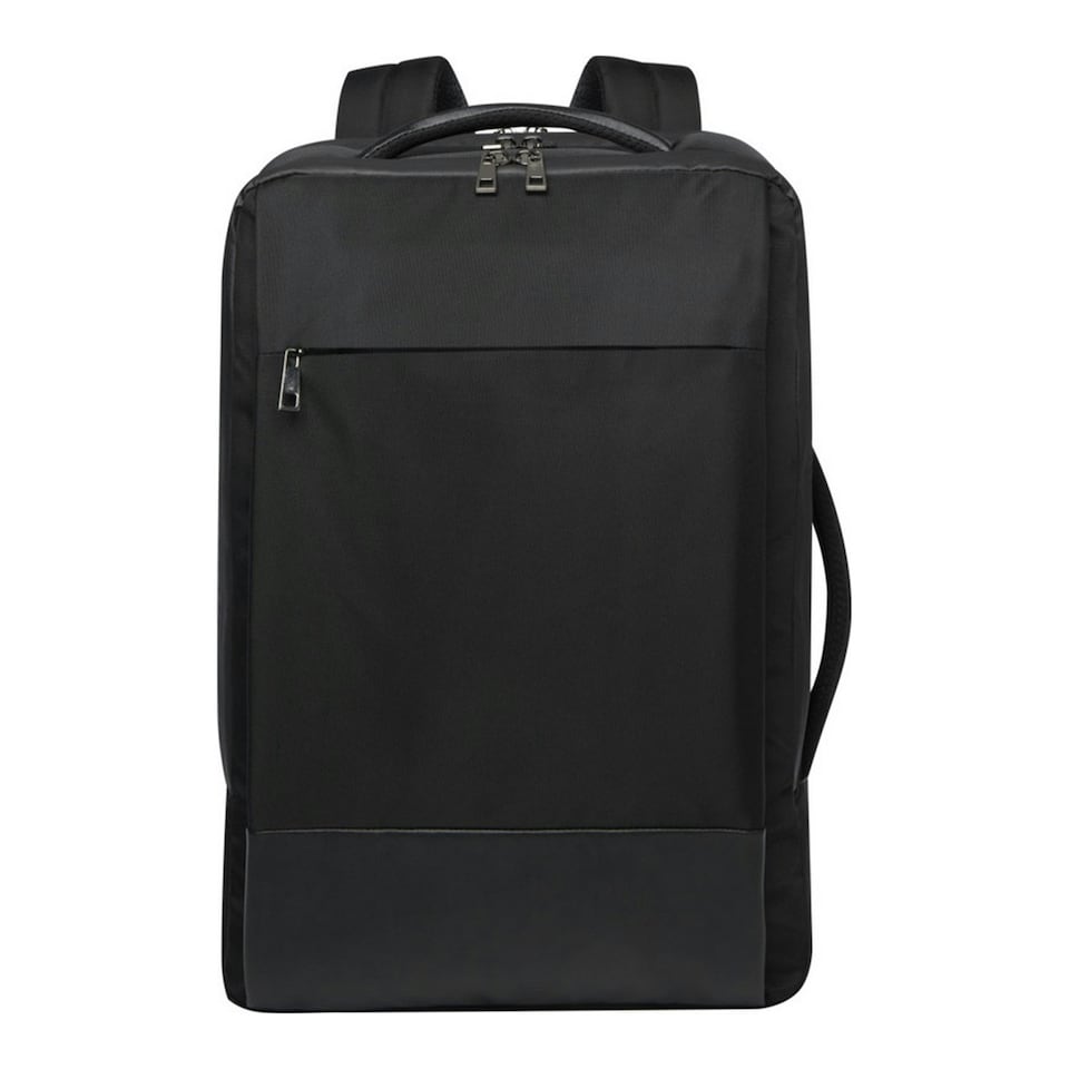 image 1 of Unbranded Expedition Pro 17 Grs Recycled Expandable Laptop Backpack - Solid Black - One Size