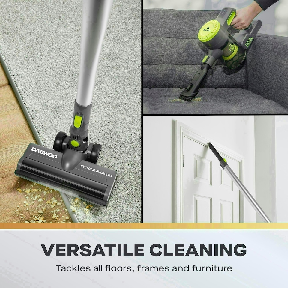 image 1 of Daewoo Cyclone Freedom, Cordless 2 In 1 Stick Vacuum Cleaner