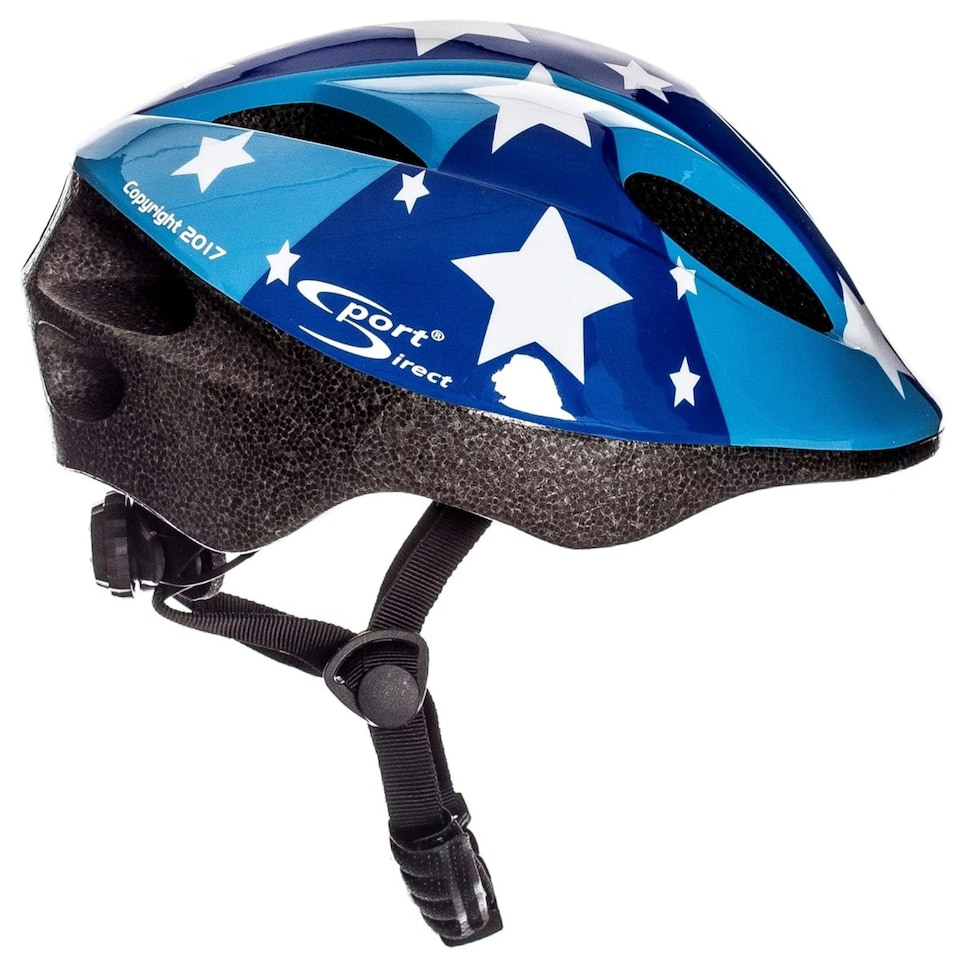 image 1 of Sport Direct Blue Stars Childs Bike Helmet Blue 48-52cm Blue | S
