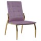 image 1 of Interiors by Premier Pink Velvet Dining Chair, Modern Dining Accent Chair, Pink & Gold Velvet Upholstered Dining Chair for Home