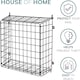 image 4 of House of Home Letter Box Cage Front Door Mounted Mail Box Letter Guard Post Catcher Black | Black