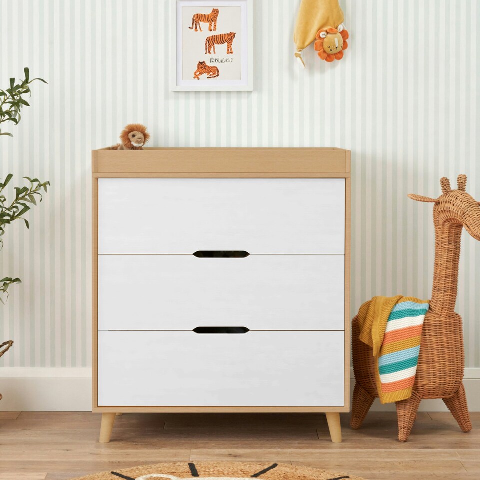 image 1 of Tutti Bambini Hygge Mini 2pc Room Set - White/Light Oak