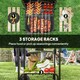 image 5 of Outsunny Charcoal Barbecue Grill Portable BBQ with Lockable Lid, Vent, Black