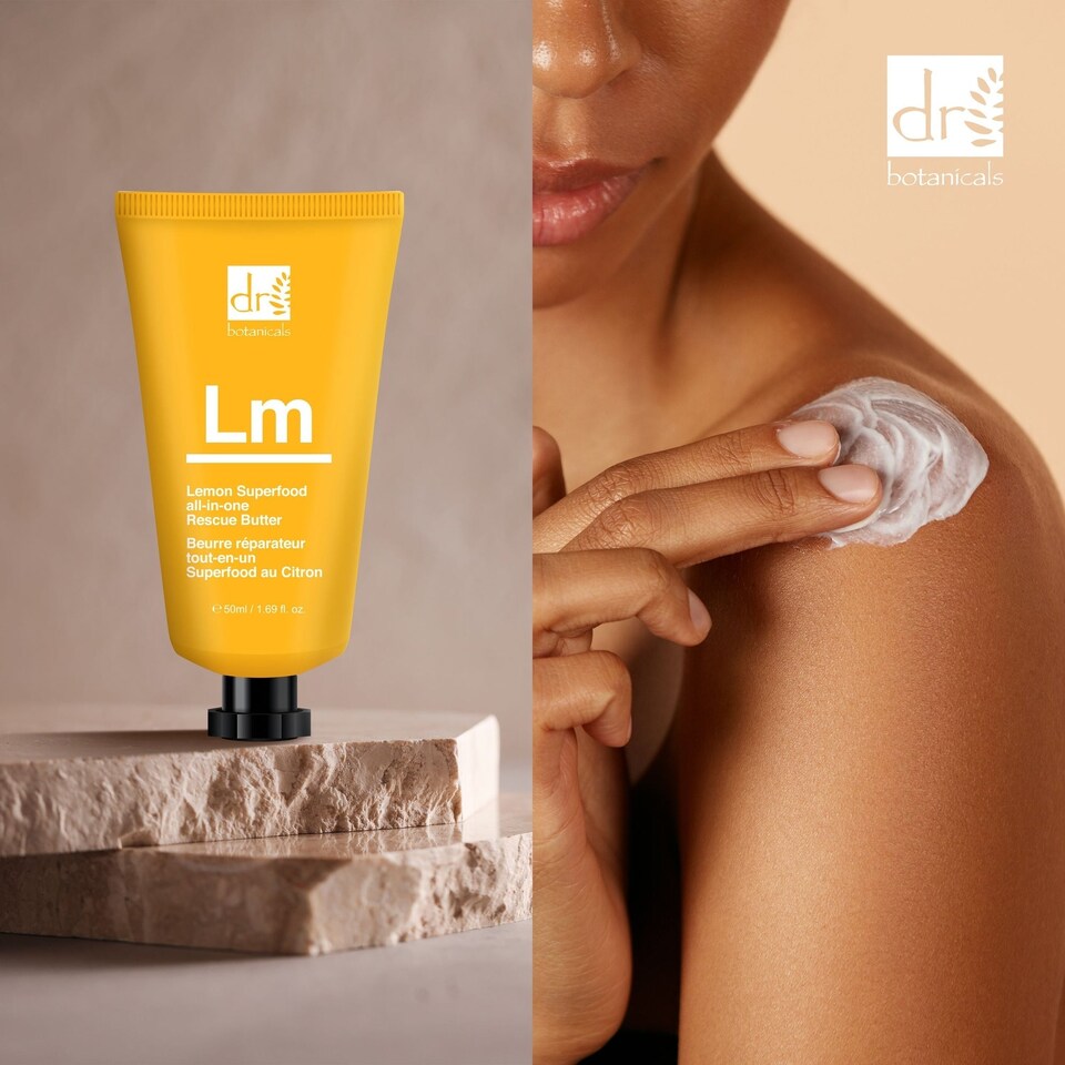 image 1 of Dr Botanicals Lemon Superfood All-In-One Rescue Butter 50ml x 2 Duo Pack