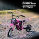 image 7 of HOMCOM 24V Kids Electric Motorbike with Twist Grip Throttle, Music, Horn - Pink