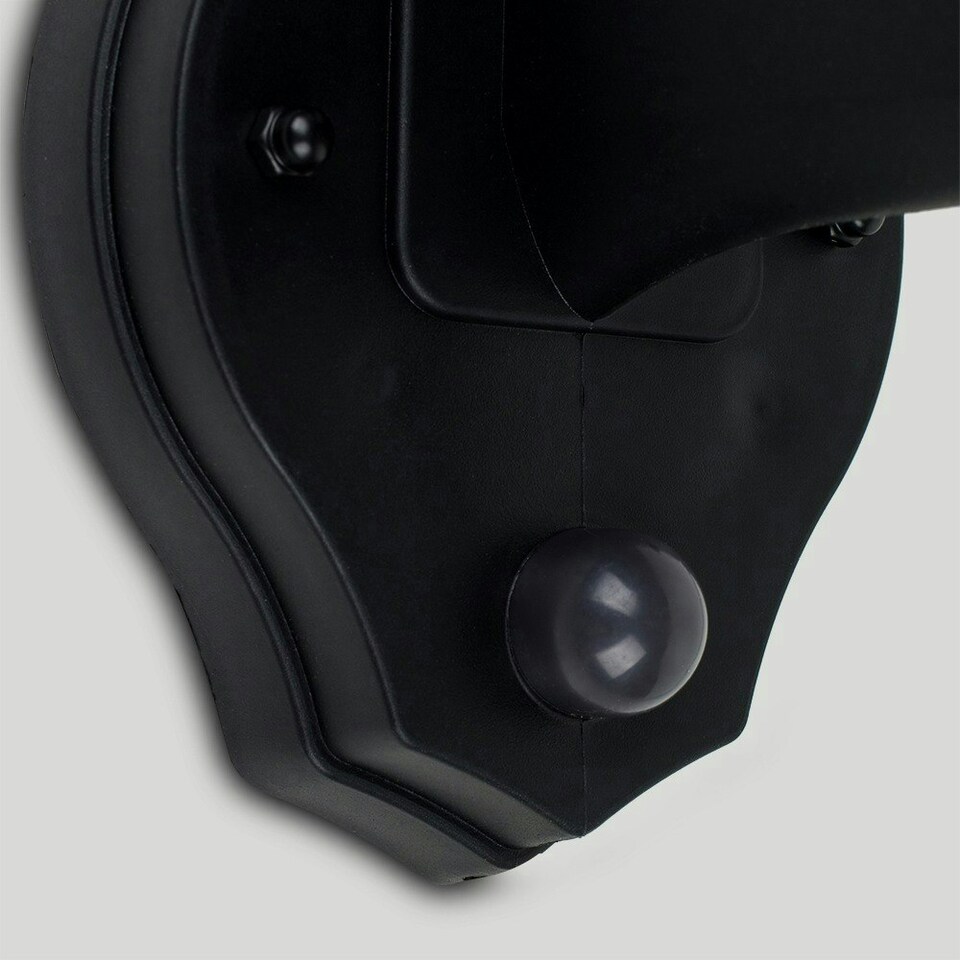 image 1 of ValueLights Mayfair Black Outdoor Wall Lantern With Dusk To Dawn Sensor
