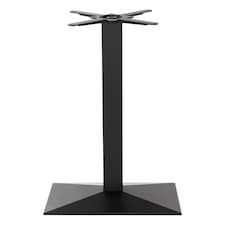 Black cast iron pyramid rectangular table base Single Pedestal 1050mm Black