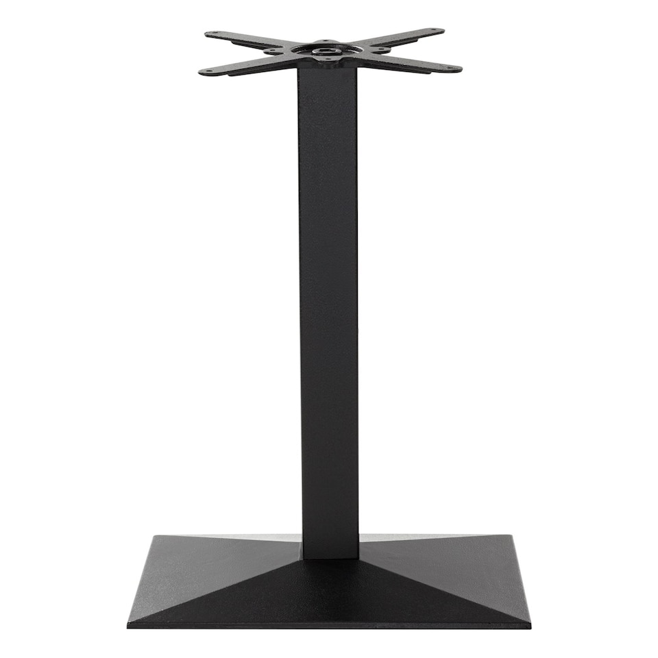 Black cast iron pyramid rectangular table base Single Pedestal 1050mm Black