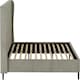 image 4 of Amelia 4ft 6in Velvet Bed Grey | Dark Grey