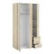 image 4 of Space Wardrobe 3 Doors 3 Drawers in Oak 2000