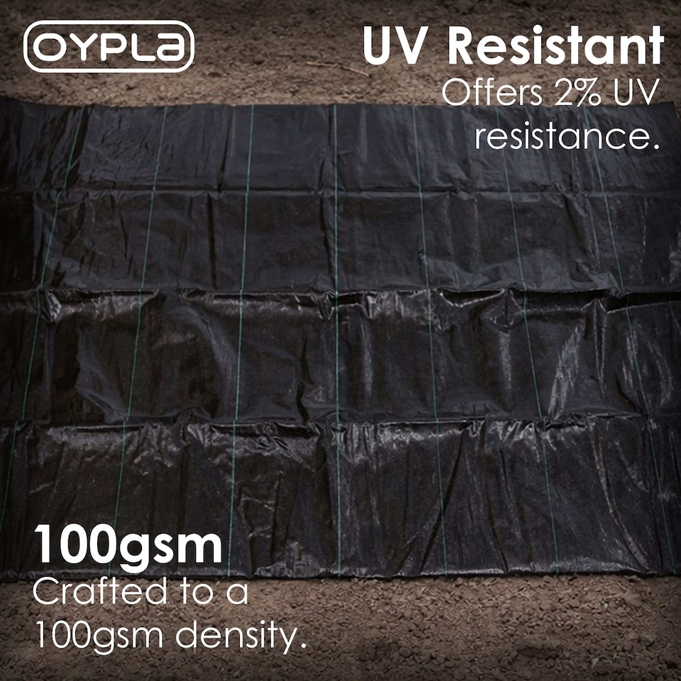 image 1 of 4m x 10m Heavy Duty Weed Control Ground Cover Membrane Sheet