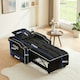 image 3 of 3-in-1 Convertible Black Sofa Bed Sleeper Chair with Adjustable Backrest, USB Charging & Cup Holder for Small Spaces Black
