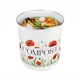 image 7 of Red Poppy Fields Compost Caddy - Metal 2L Decorative Kitchen Food Waste Bin