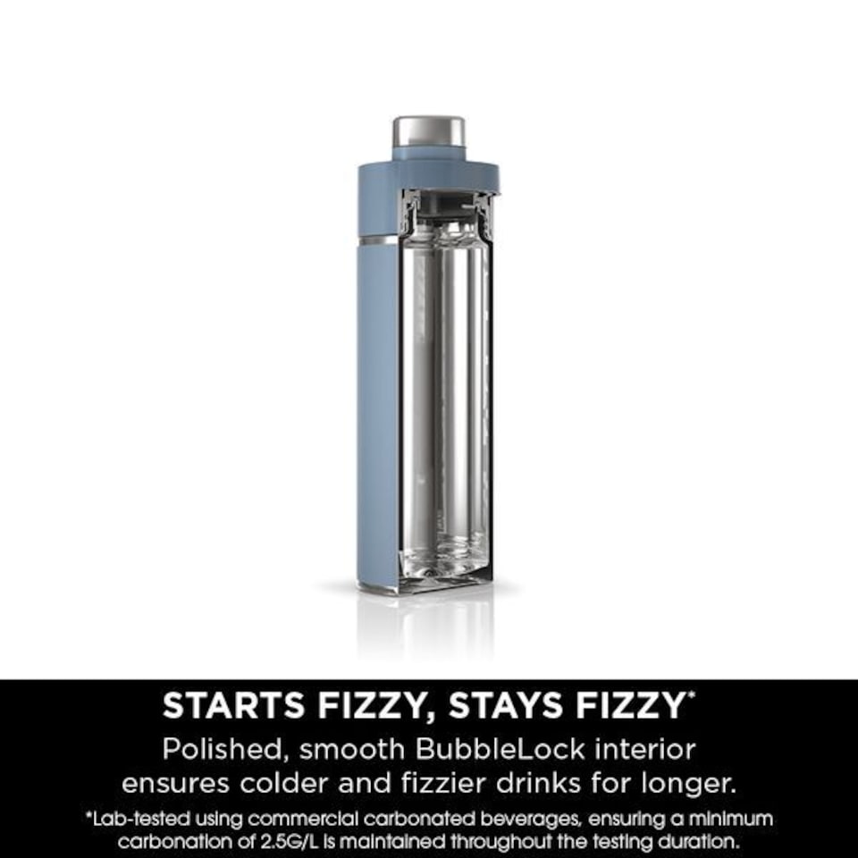 image 1 of Ninja Thirsti 700ml Travel Bottle  with BubbleLock technology Denim Blue DW2401EUUKBL