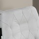 image 8 of Vinsetto Swivel Computer Chair with Arm and Tufted Backrest, Light Grey