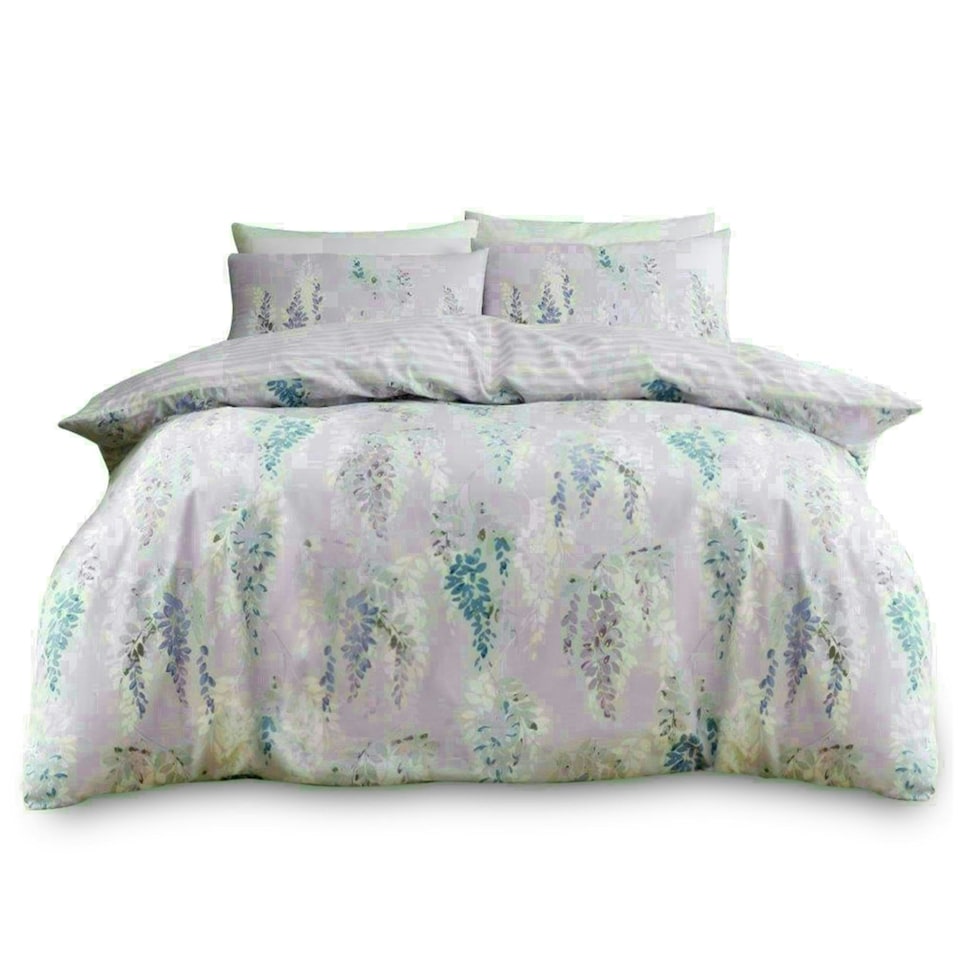 image 1 of Ophelia Floral Printed Duvet Cover Set Reversible Polycotton Beddings Multi | King