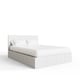 image 3 of Side Lift Ottoman Storage Bed Small Double White | White | White