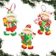 image 1 of Christmas Tree Hanging Decorations Homes Decorated with Cup Cake Candy Santa Snowman Teddy Xmas Tree Wall Home Décor Ornaments 3pc