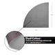 image 2 of Nicoman Quadrant Reversible Dual-Colour PVC Shower Mat - 53cm | Grey | Grey/Brown | Quadrant 53x53cm