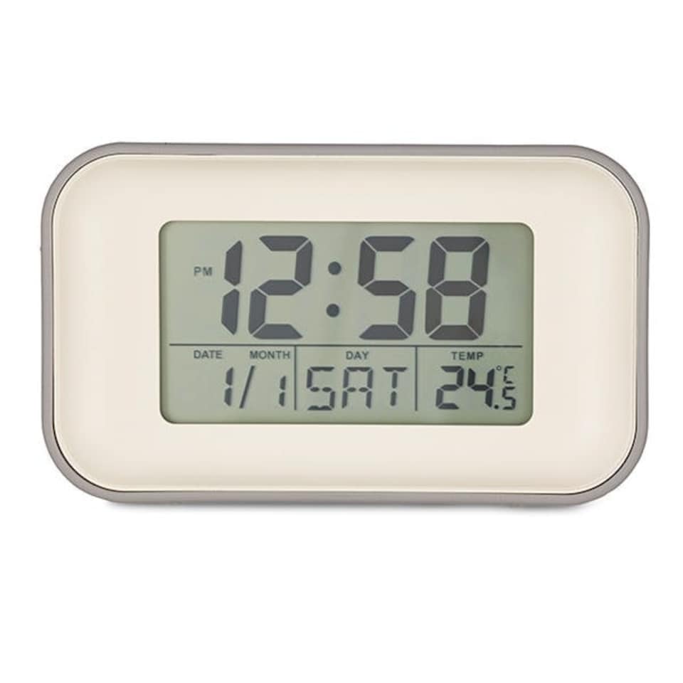 image 1 of Acctim Alta Alarm Clock Owl Grey