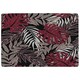 image 1 of Tropical Leaves in Red, White & Grey (Rug) Multi | XL: 160x230cm