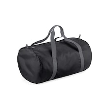 Bagbase Barrel Packaway Duffle Bag - Black - One Size