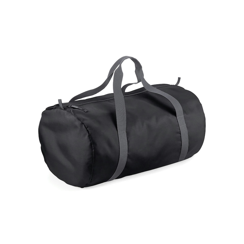 Bagbase Barrel Packaway Duffle Bag - Black - One Size
