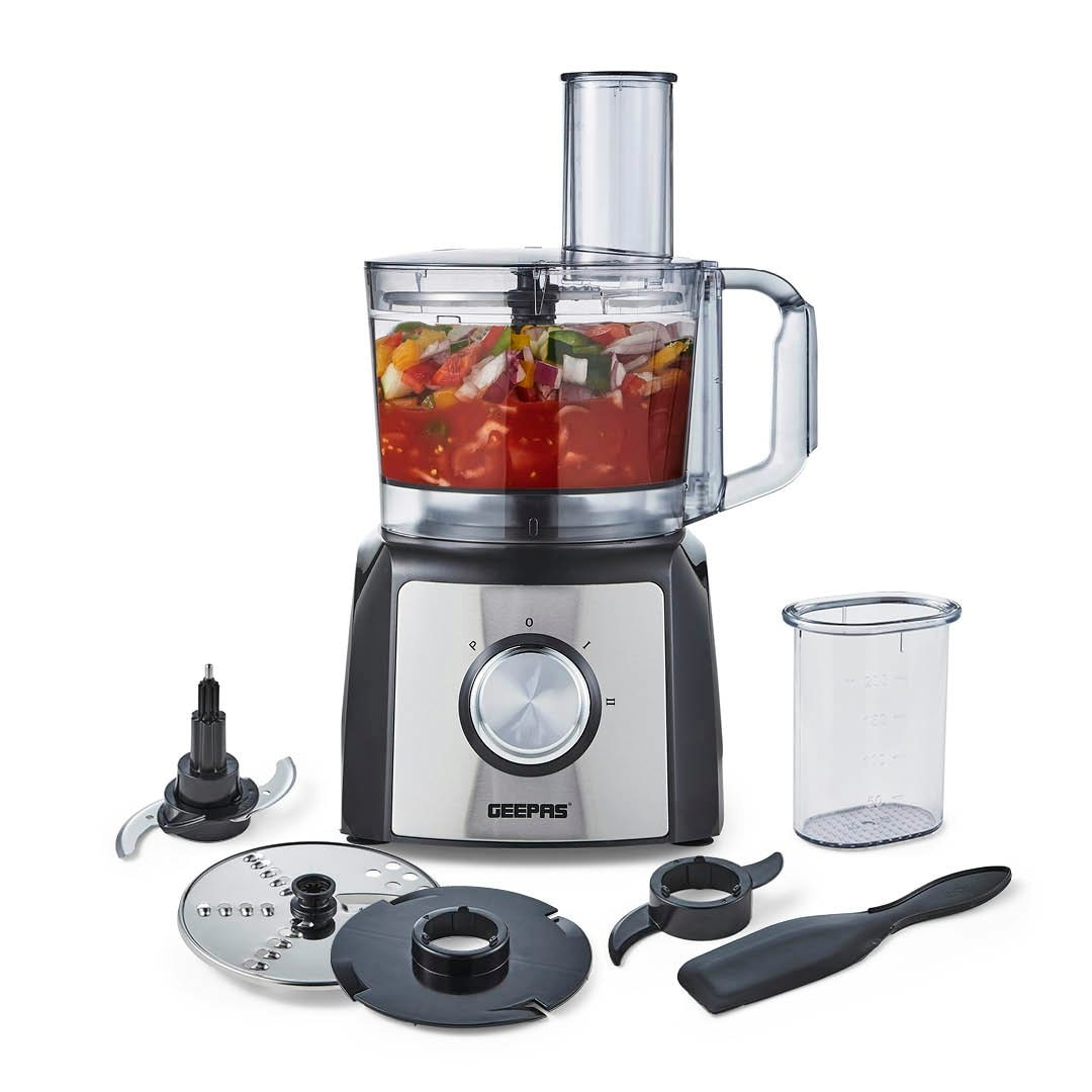 GEEPAS 1200W Compact Food Processor | Black
