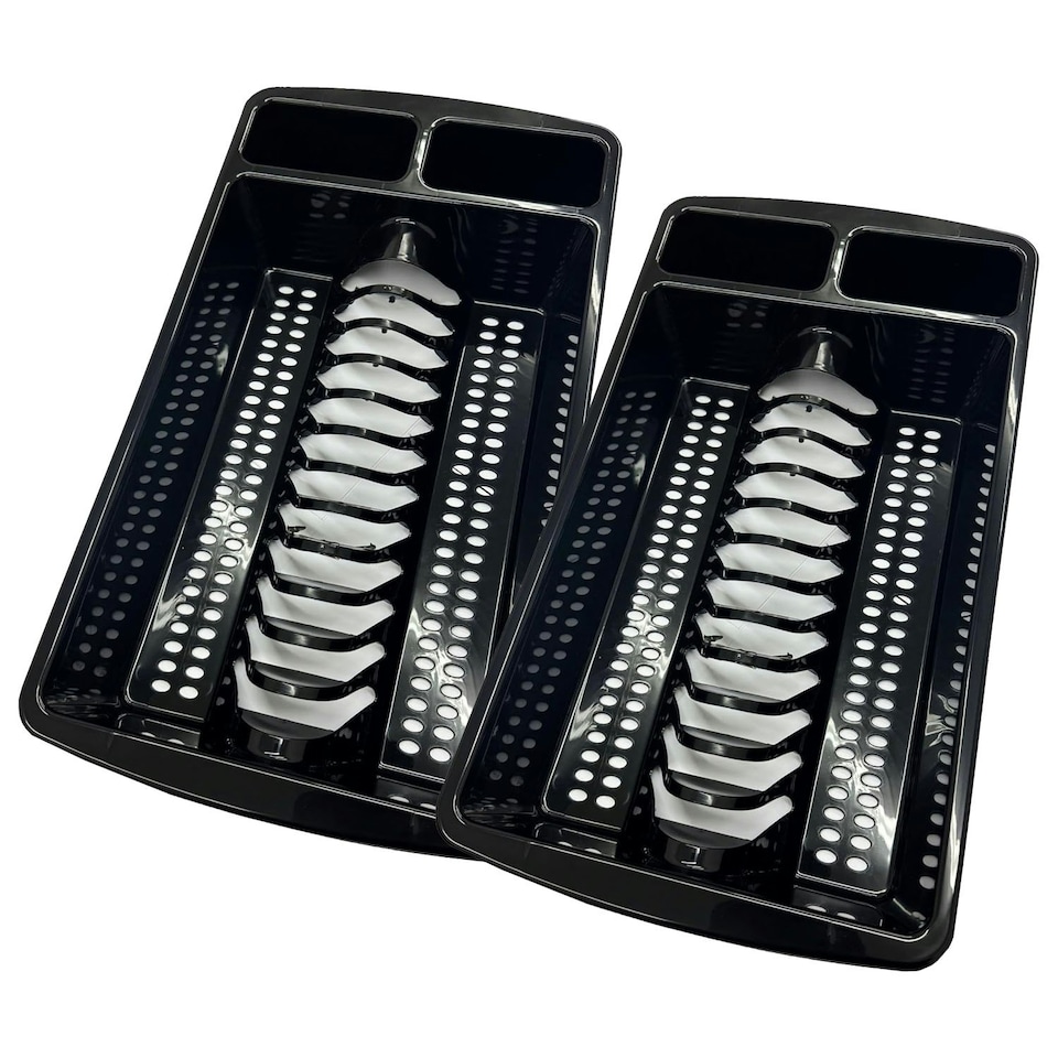 image 1 of 2 x Stylish Black High Grade Dish Drainer Rack Ideal For Drying Plates Black