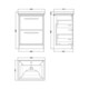 image 2 of Balterley Longnor 2 Drawer Floor Standing Vanity Unit with 1 Tap Hole Traditional Fireclay Basin, Antique Oak, 600mm