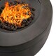 image 7 of MDA Designs TABITI Dark Grey Gas Fire Pit for Garden & Patio - Luxurious Eco-Stone Finish Outdoor Heater Fire Pit