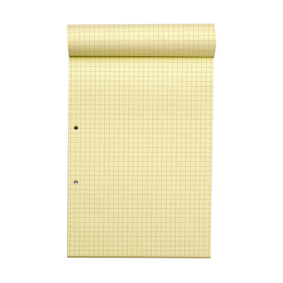 image 1 of Rhino A4 Yellow Paper 100 Page 7mm Squared Refill Pad