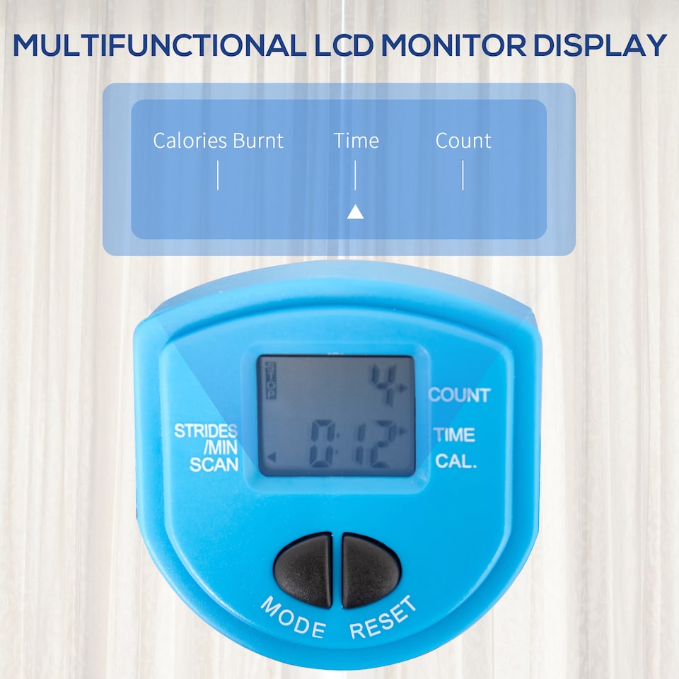 image 1 of HOMCOM Adjustable Twist Stepper Step Machine For Home Gym Aerobic Workout