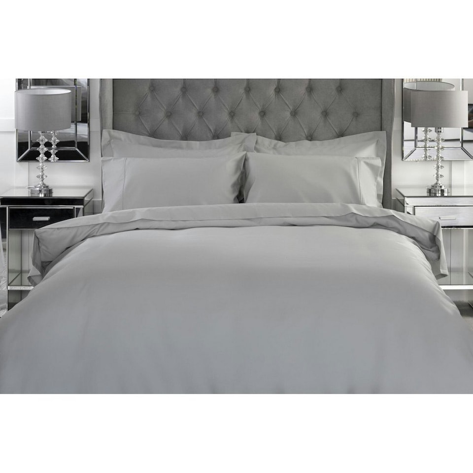 image 1 of Belledorm Bamboo Flat Sheet - Platinum - Double