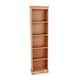 image 5 of Corona 5-Shelf Tall Narrow Bookcase - Premium Wax Top with Solid Pine Construction and Practical Shelving | Brown | Antique Waxed Pine | One Size | 1
