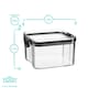 image 3 of Argon Tableware Food Storage Containers - 460ml - Pack of 3 - Resuable Container Meal Prep Container Tub Tupperware Airtight Lid
