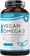 image 1 of Nutravita Vegan High Strength Omega 3 2000mg Soft Gels - Plant-Based 600mg DHA & 300mg EPA Derived from Sustainable Algal Oil - 60 Vegan Softgels