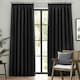 image 2 of furn. Dawn Blackout Black Pencil Pleat Curtains 229 x 229cm Multi
